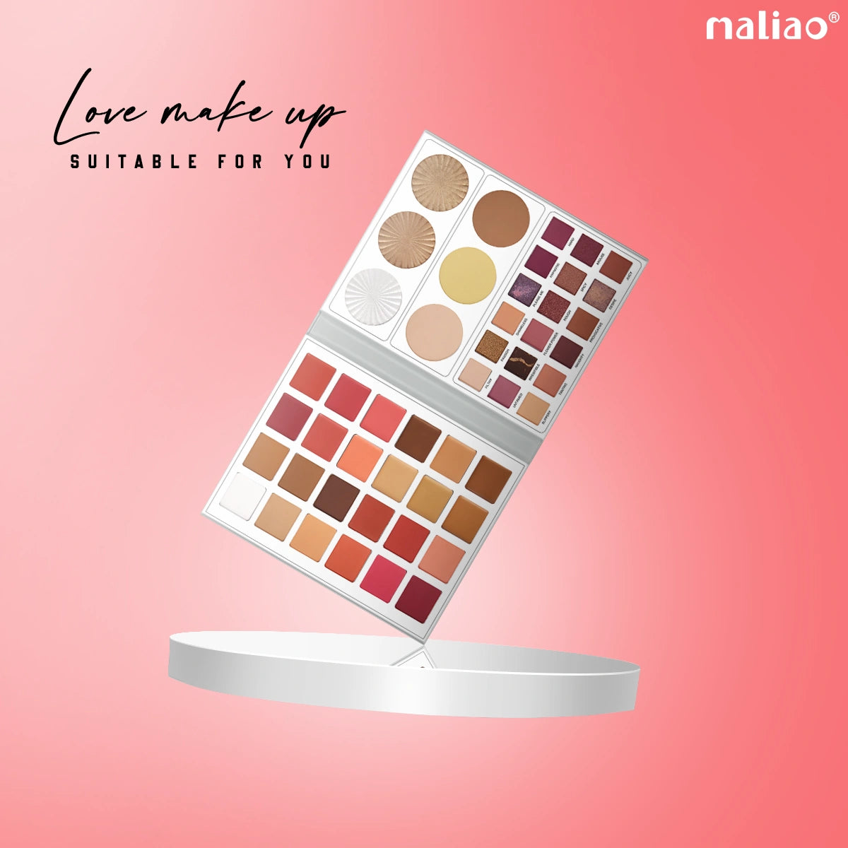 Maliao Love Makeup Palette – Versatile and Vibrant Eyeshadow Collection Face